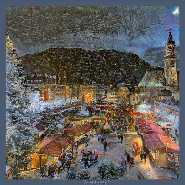Foulard Weihnachtsmarkt in Bozen GUSTAV KLIMT 
